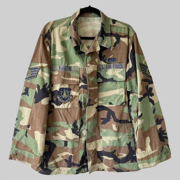 Combat Woodlands Camouflage US Airforce Jacket - Picture 1 of 13